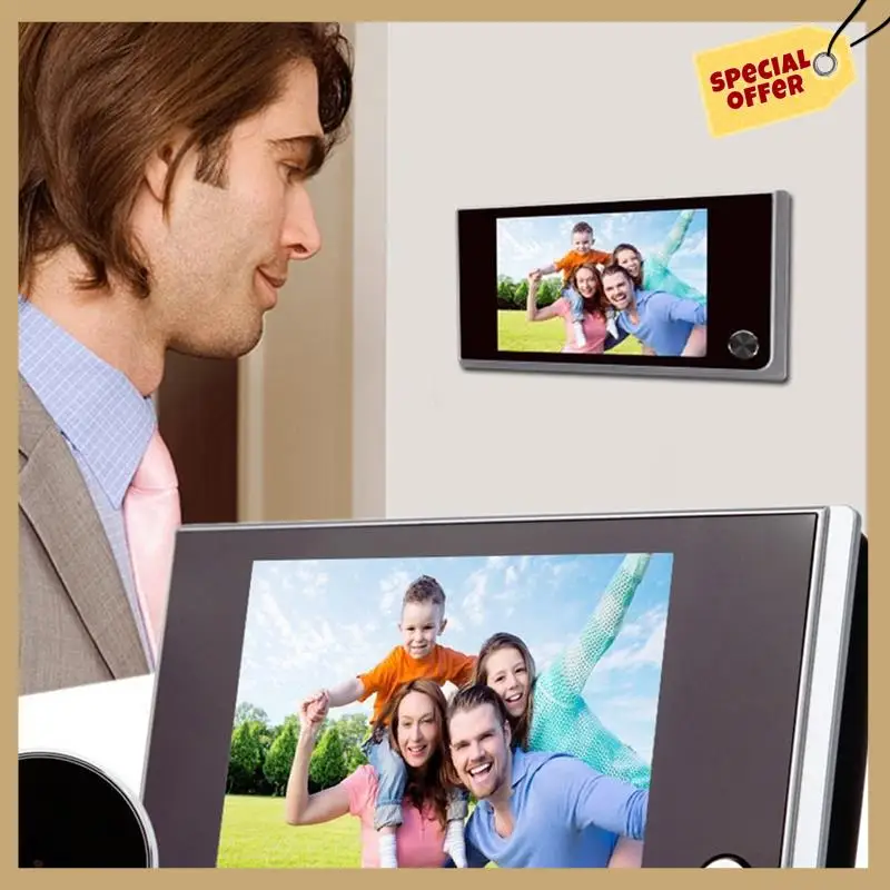 Cámara de timbre de vídeo inteligente inalámbrica, cámara de vigilancia interior, cámara de ojo de gato, monitoreo de puerta antirrobo Visual-WMAN