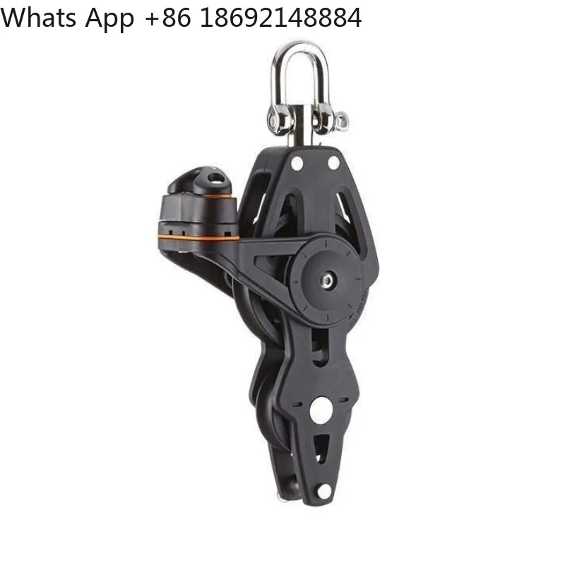 

35mm wheel diameter 8mm wire diameter single wheel/extended/ring buckle/clip rope + marine bearing pulley