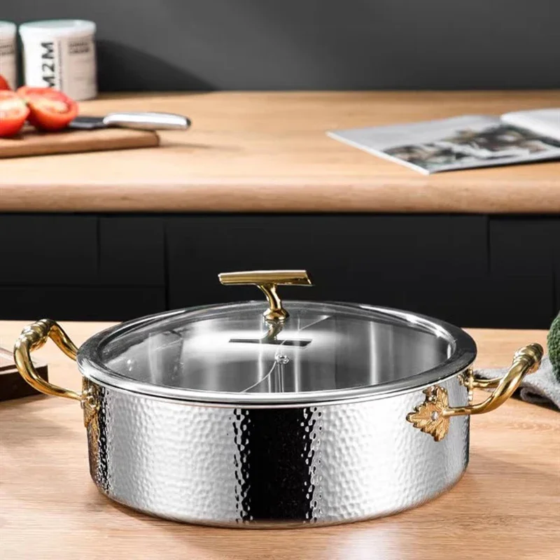 Stainless Stee Soup Pot Creative Tableware Dishes Dining Wok Ramens Noodles Chafing Dishes Utensilios De Cozinha Home Products