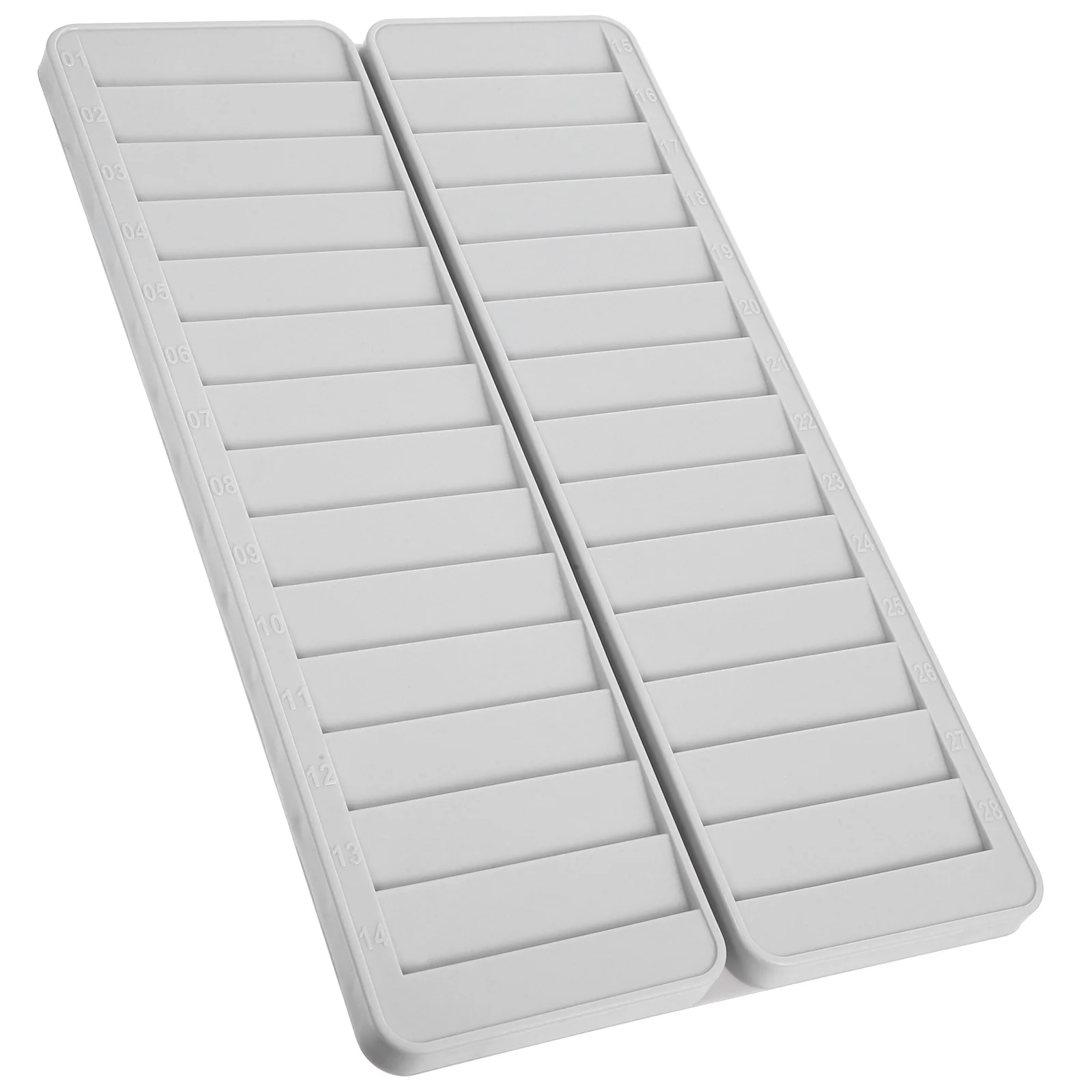 

Plastic Business Card Holder Clock Slots Cards Vertical 28-slots Rack Attendance Storage Pp Office Time Wall Mounted