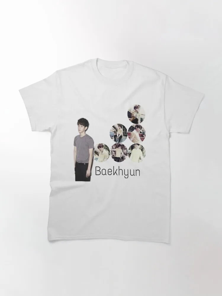 Baekhyun Then- Now Classic T-Shirt Funny Short Sleeve Tshirt Streetwear New Fashion Top Tees