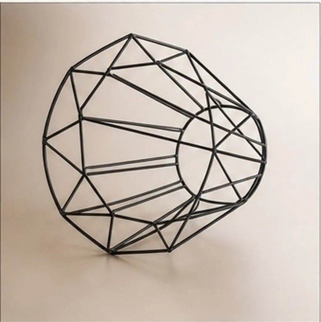 Metal Cage Lampshade Pendant Light Cover Black Vintage Lamp Holder Hanging Cord Fixture Farmhouse Dining Room Bedroom Decor
