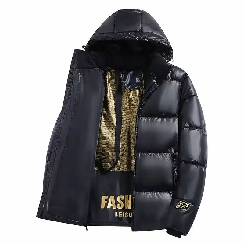 2024 Winter Parka Jassen Mannen Luxe Mode Nieuwe Sectie Casual Dik Katoen Parka Capuchon Bovenkleding Winddichte Warme Jassen Hoodies