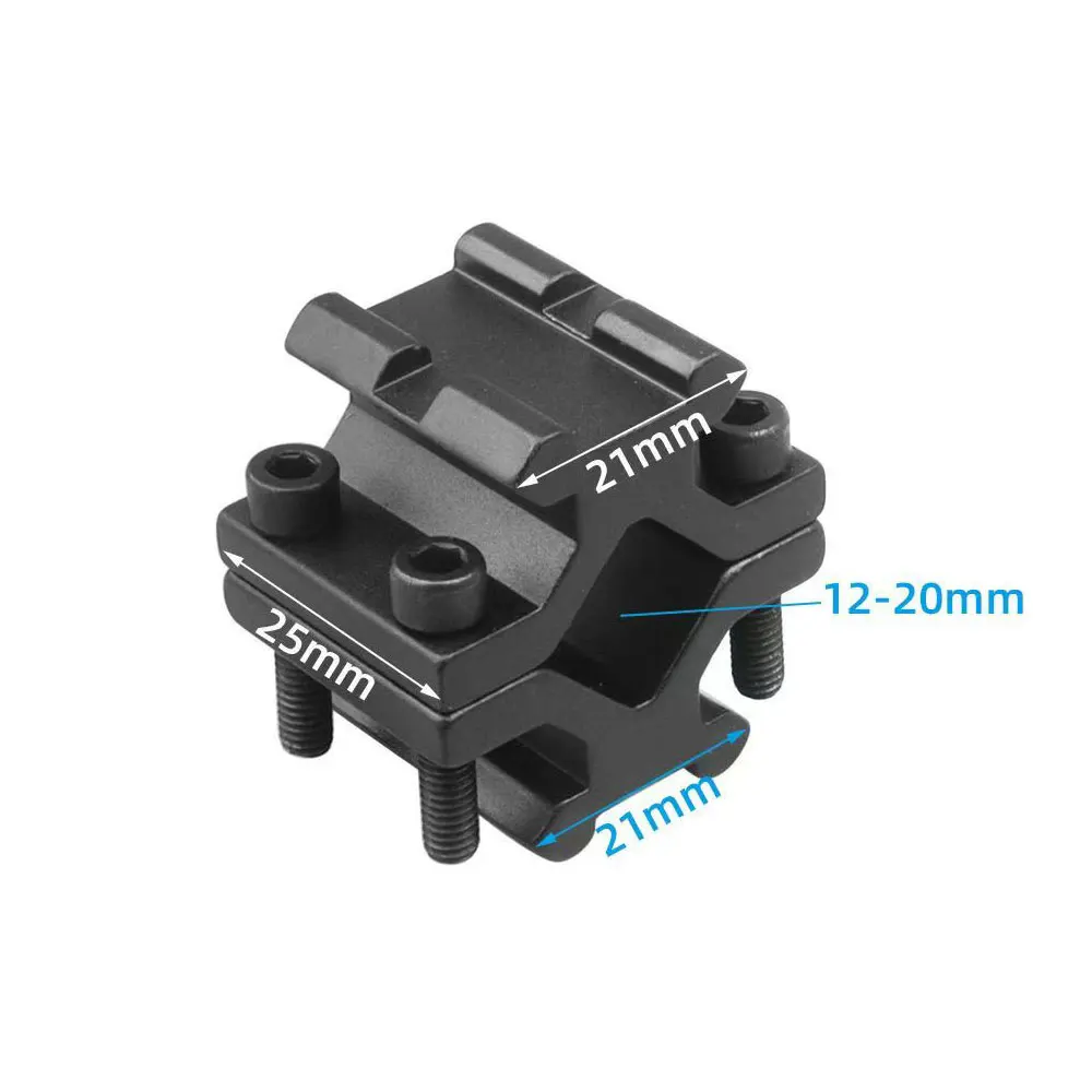 1 PCS Tactical Adjustable Universal Rail 20mm Rail Barrel Mount For Picatinny Weaver Scope Flashlight Sight Torch Clip