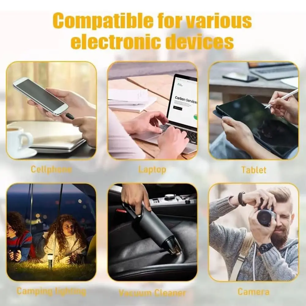 

1 шт. инвертор напряжения 18В/20В в 220В с 4 USB-портами, LED-дисплеем, двойным разъемом, умный многофункциональный бытовой трансформатор