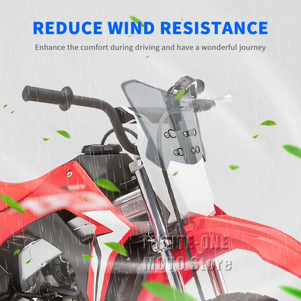 

For Honda CRF110F CRF125F CRF 110F 125F motorcycle adventure windshield extension style Windscreen Wind Deflector Screen
