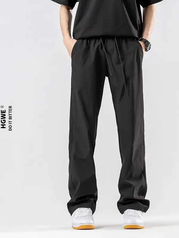 

Men's Long Sports Casual Pants Windproof Waterproof Fce Lined Thi Straight Leg Autumn Winter Travel Leisure Trousers