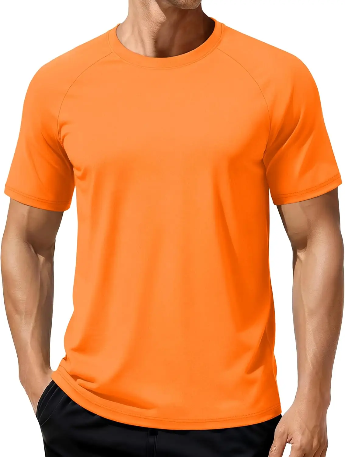 

Men's Workout Shirts Dry Fit Short Sleeve Tshirts UPF 80+ Moisture Wicking Athletic Tees Running Swim Rash Guard