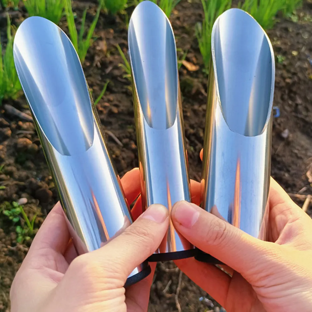 Stainless Steel Garden Soil Scoop Portable Lightweight Handheld Tool for Digging Loosening Weeding Bonsai Succulent Planting