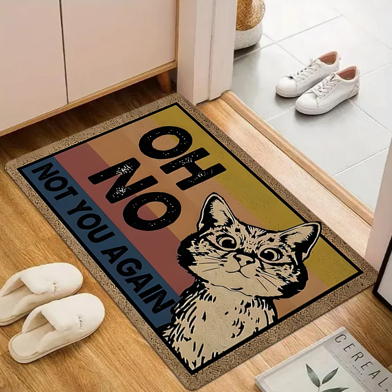 Oh No Cat Door Mat …