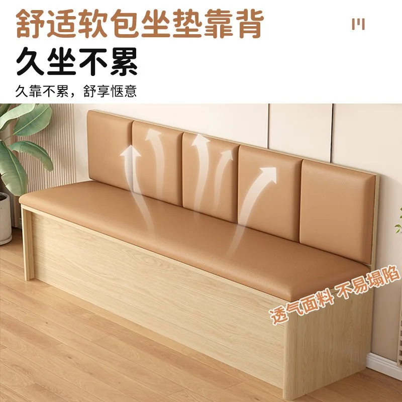 Card seat sofa catering soft bag seat cushion integrated cabinet dining