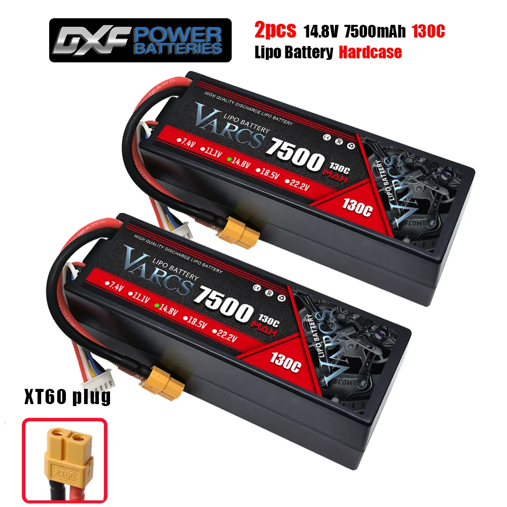 Varcs 4S Lipo Batterij 130c 140c 8000Mah 8400Mah 7500Mah 6300Mah 5400Mah Xt60 Ec5 Trx T/Deans Xt150 Plug Voor Rc 1/8 Buggy Auto