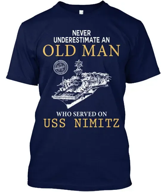 USS NIMITZ CVN 68 Tee T-shirt Camiseta Short Sleeve Men's Clothing y2k tops fugees