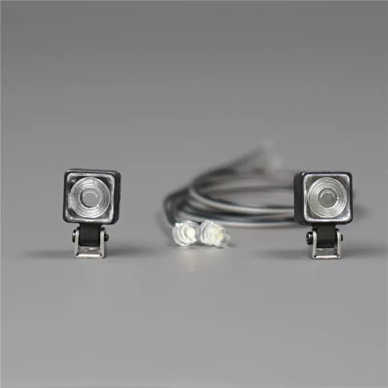 

Equipment Rack Lights For Tamiya 1/14 Truck Square Spotlights d-01 Tow Headlights Led Rc Model Toy Parts