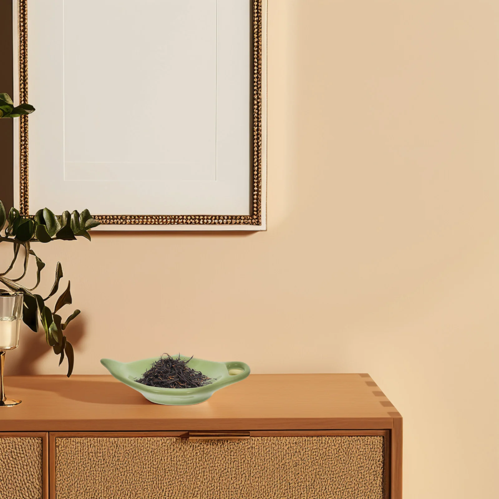 

White Ceramic Teapot Shaped Tea Bag Holder Plate Functional Coaster for Tea Lovers Elegant Tabletop Organizer Coaster for Teapot