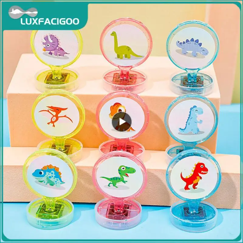 Prevenire l'inchiostro dall'evaporazione del timbro di ricompensa sigillare il coperchio sigillo dell'asilo modello di animale domestico carino facile da trasportare sigillo di sigilli di animali