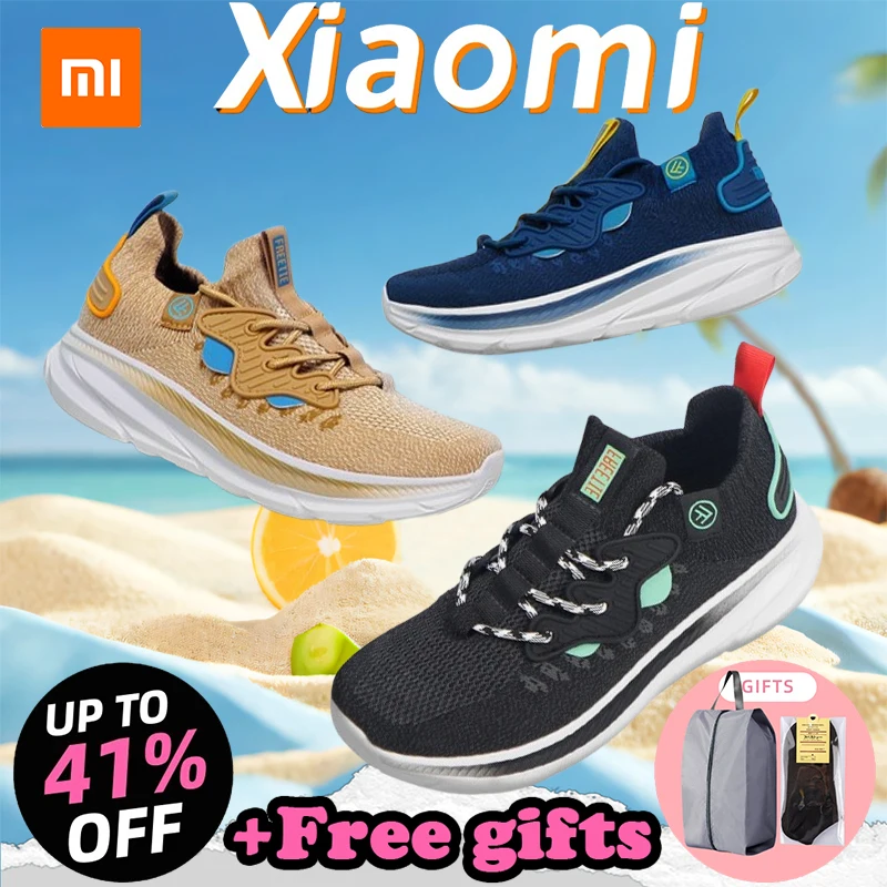 

New XIAOMI FREETIE Cloud Shadow Walking Casual Shoes Men's Sneakers Men's Casual Sports Shoes Dad Shoes Breathable Non-slip