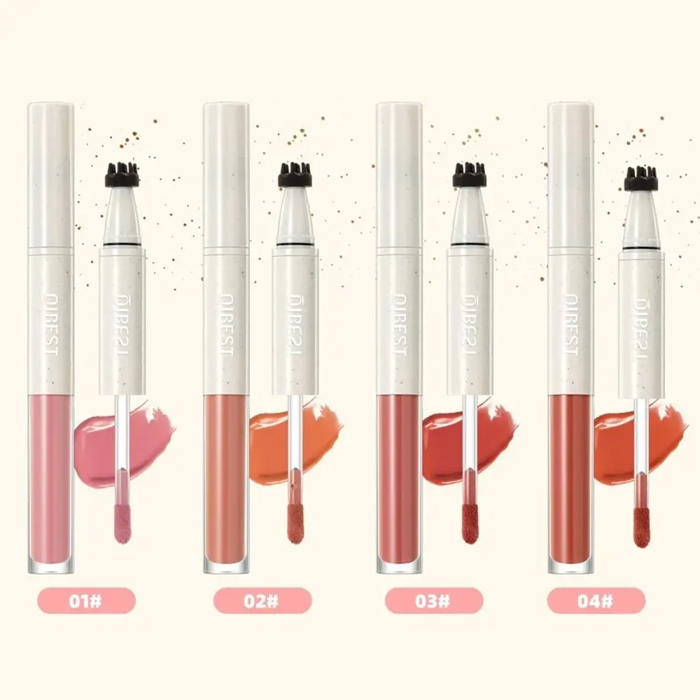 2-em-1 dupla face sardas & blush vara à prova dwaterproof água natural falso sardas caneta portátil realista veludo fosco blush cosméticos