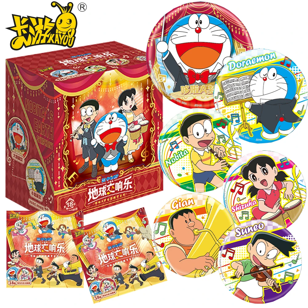 

Genuine KAYOU Doraemon Movie Peripheral Cute Badges Brooches Collectibles Pendant Backpack Decor Perfect Gifts for Kids Fans