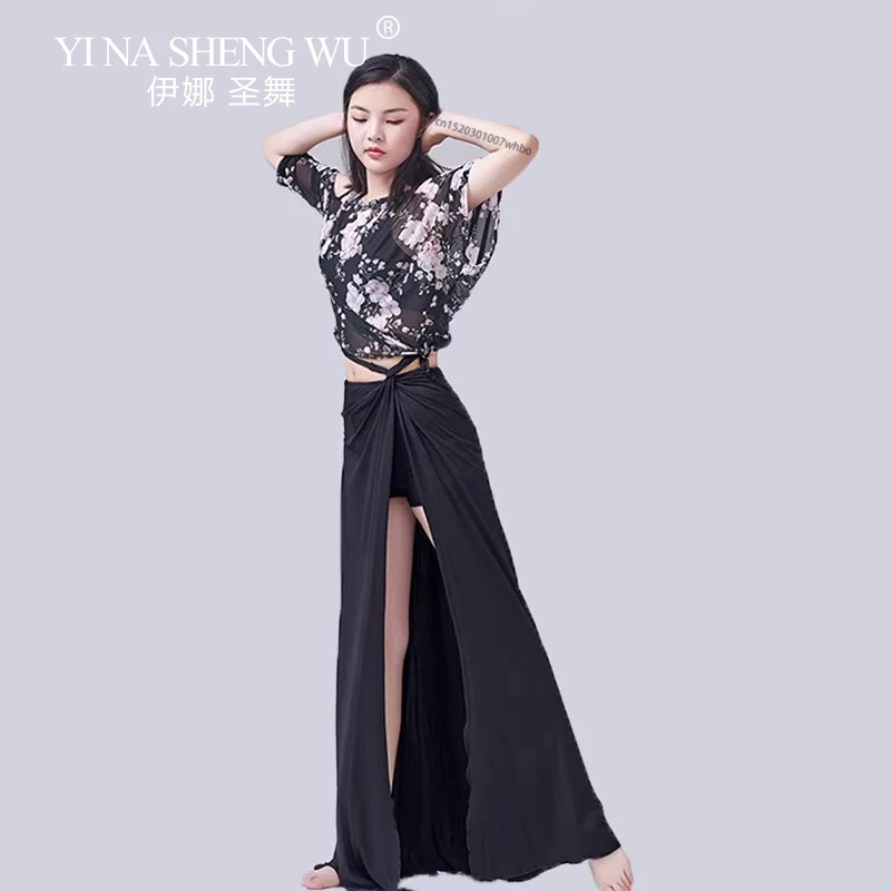 2pcs Set Belly Dance Professional Practice Suit for Women Dance Training Clothing Sexy Oriental Dance Belly Dancing Wear Outfit