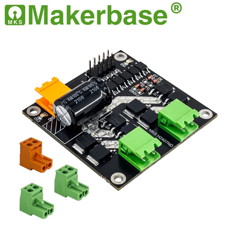 Makerbase H2407ND 24V/7A 160W Double DC Motor Drive Board H Bridge L298 Logic