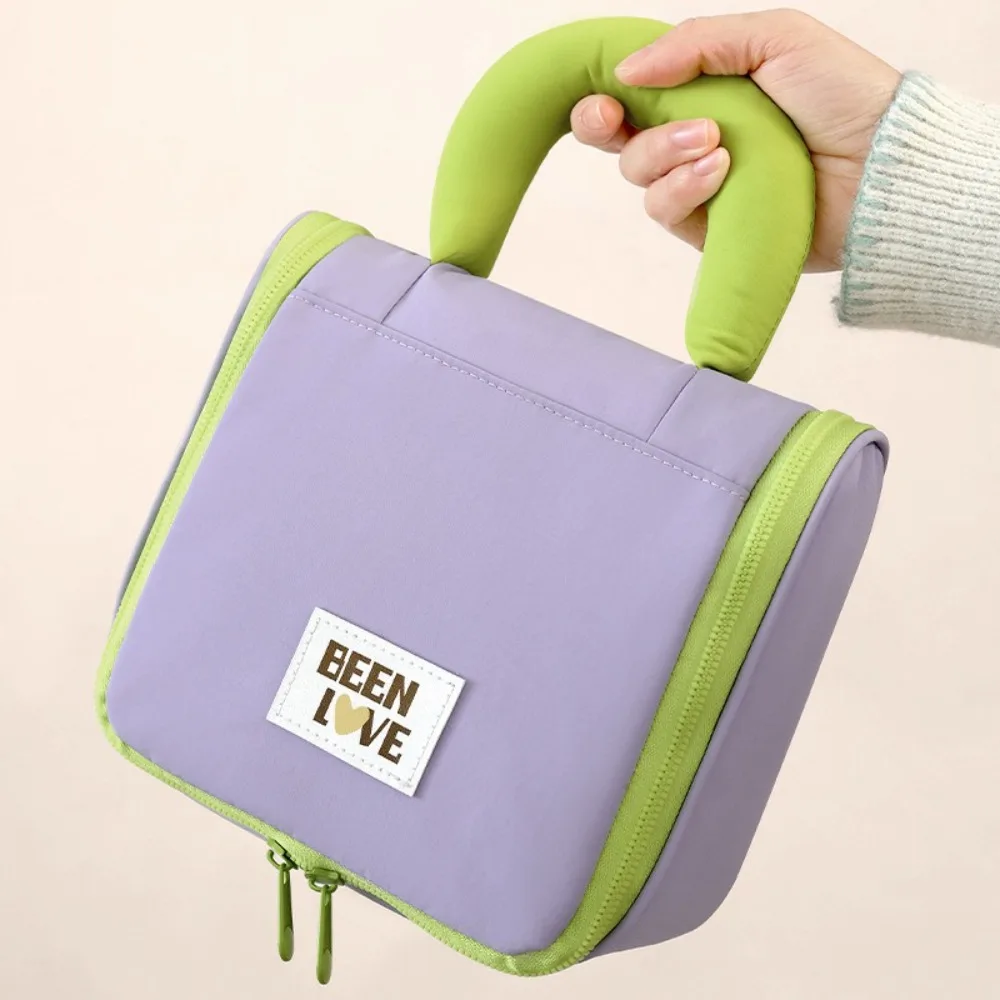 

withHanging Hook Toiletry Washbag Large Capacity Waterproof Cosmetic Storage Bag Multi-compartment Wet and Dry