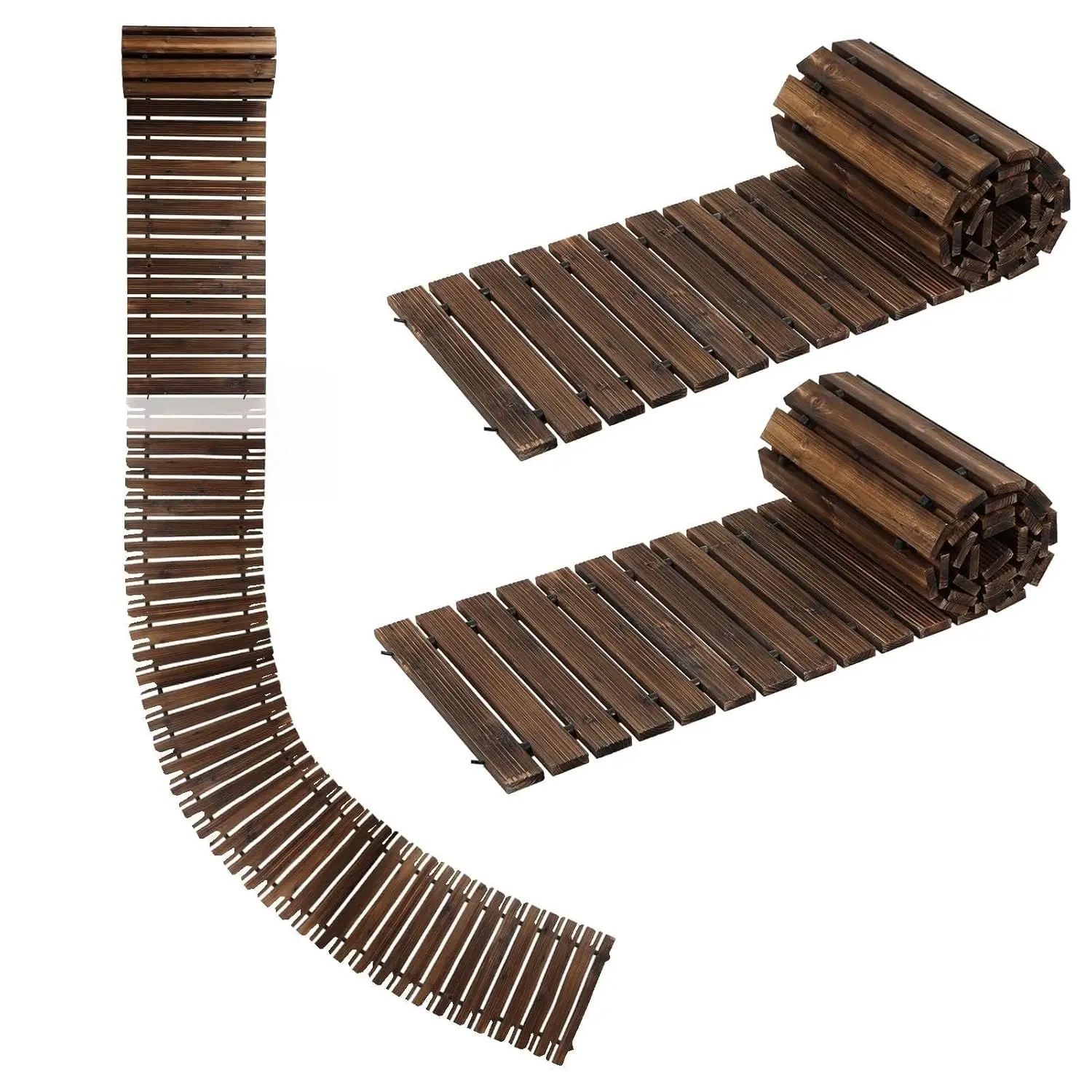 

Outdoor Roll-Out Cedarwood Walkway 8x1.4ft Weather-Resistant Non-Slip Path for Lawn Garden Beach Backyard Wedding Decor, Custom
