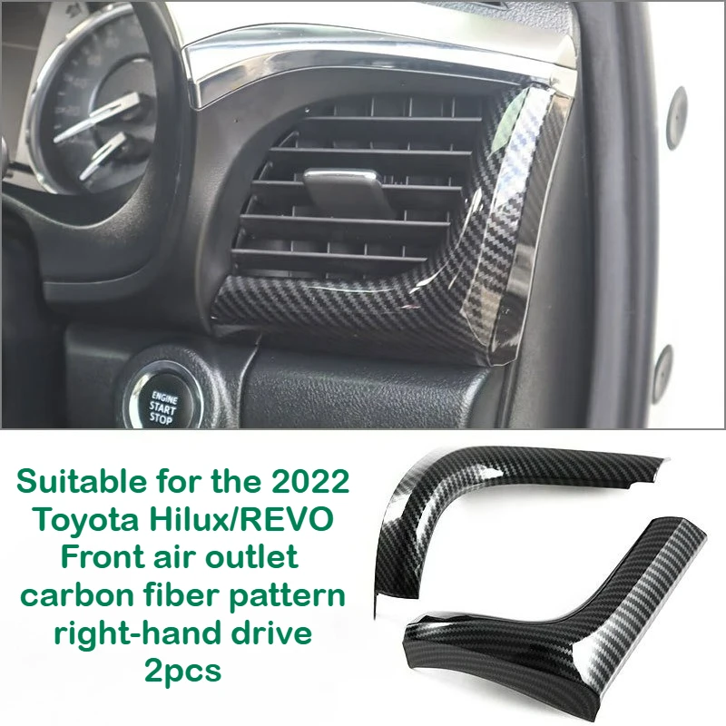 

For 2022 Toyota Hilux/REVO air conditioner trend carbon fiber pattern decorative sticker interior modification
