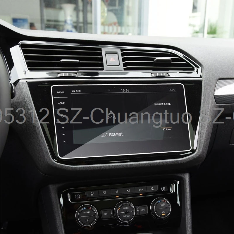 Tempered Glass Screen Protector Film For Volkswagen Tiguan R/VW TiguanR 2021 2022  9.2 inch Car GPS Navigation screen