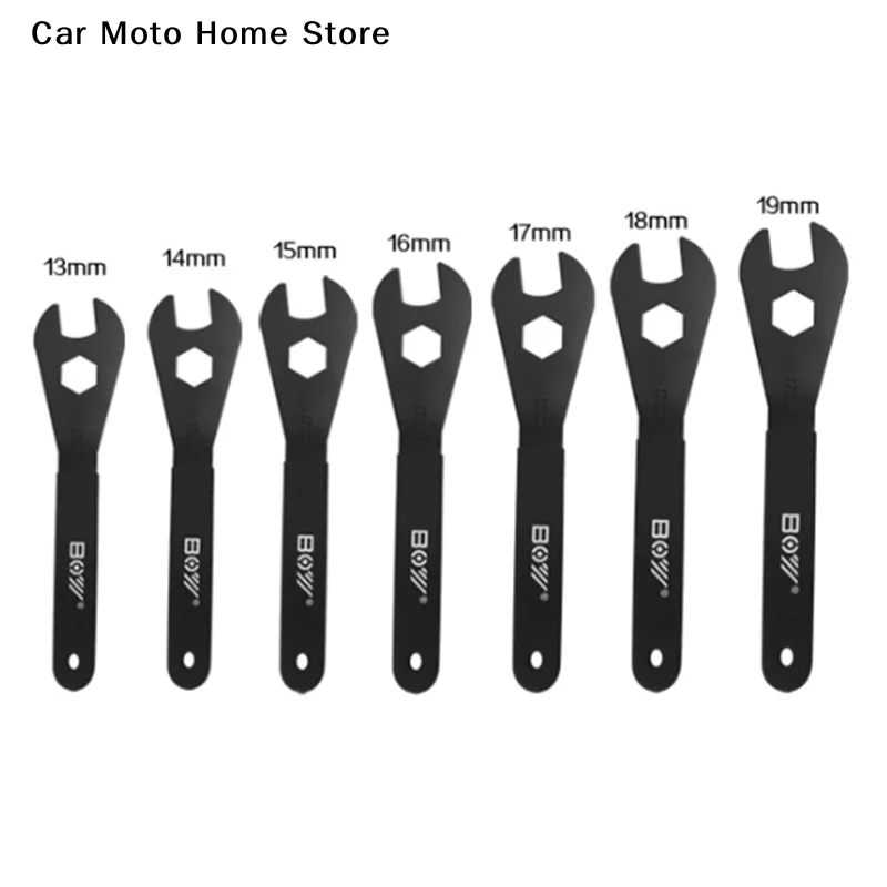 

【DM】1pc Durable Carbon Steel Motorcycle Bicycle Spanner Wrench For 13mm 14mm 15mm 16mm 17mm 18mm 19mm Cone