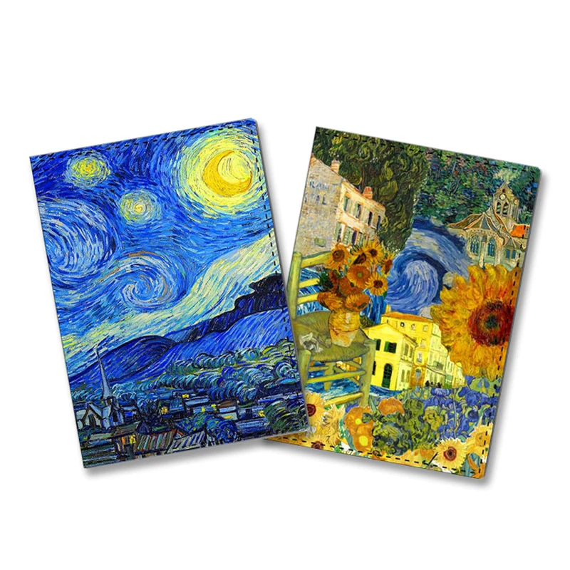 New Creative Van Gogh Oil Painting Passport Cover Women Men Travel Accessories The Starry Night Design Protected Passport Holder