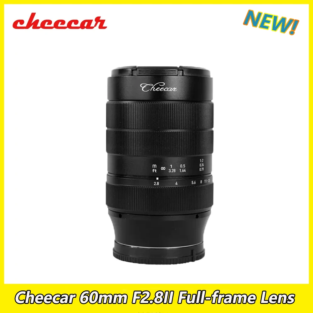 

Cheecar 60mm F2.8II Full-frame Macro 2:1 Magnification Manual Lens for Sony E Nikon Z Fuji X Canon EOS M/RF L M4/3 Camera Mount