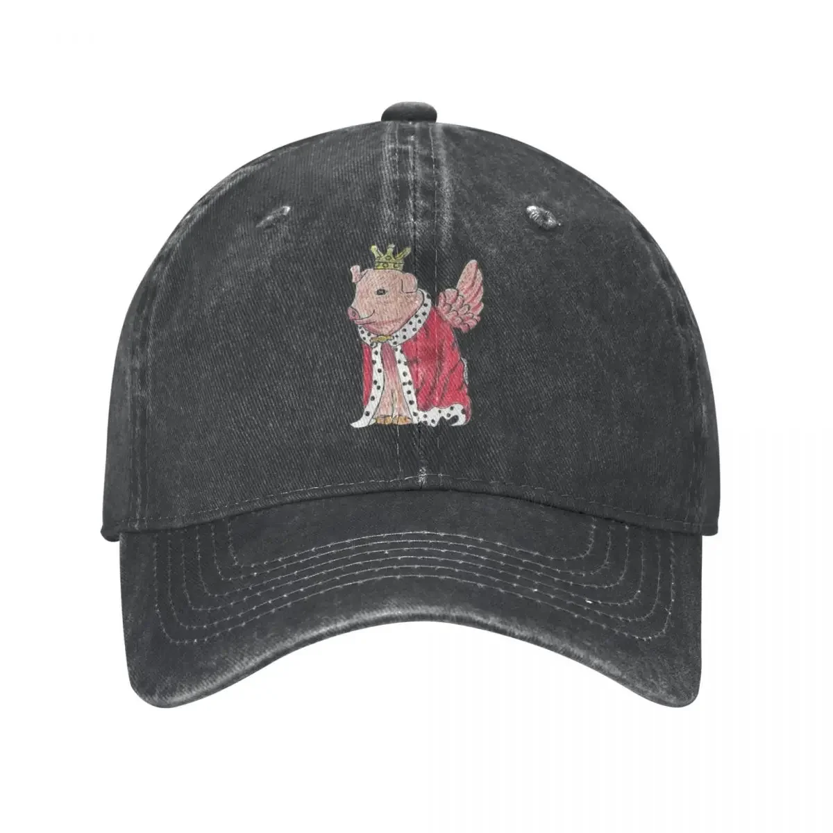 Prince Pig Baseball Cap Wings Cool Female Washed Trucker Hat Hot Sale Custom Skate Snapback Cap Gift