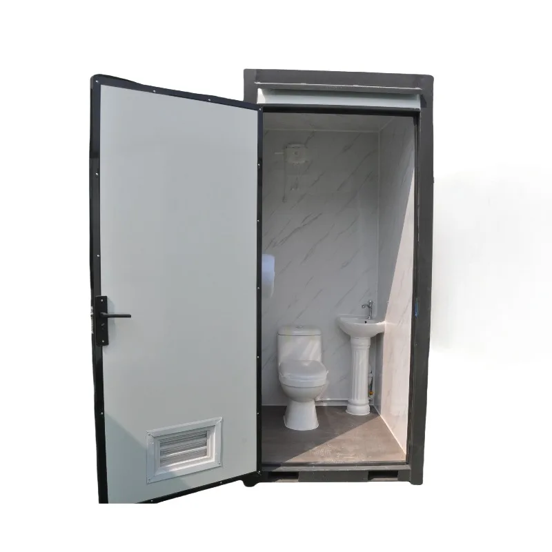 【Direct Factory Sale】Heavy-Duty Modern Plastic Porta Potty Foldable Portable Toilet For Construction Sites Outdoor Events Sandwi