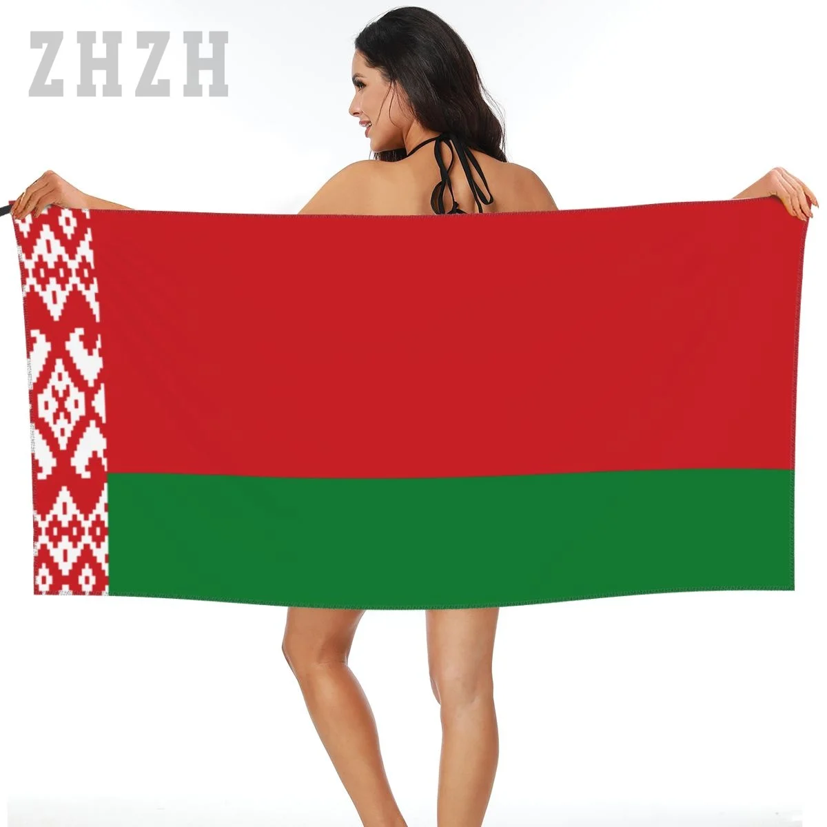 

More Design Belarus Flag Emblem Bath Towel Quick dry Microfiber Absorbing Soft Water Breathable Beach Swimming Bathroom