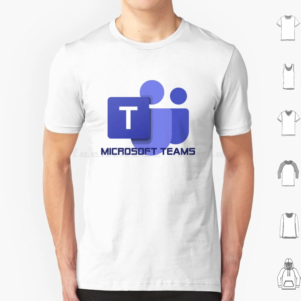 Microsoft Teams Blue Logo And Text T Shirt Cotton Men Women DIY Print Teams Microsoft Microsoft Teams Teams Azure Windows Best
