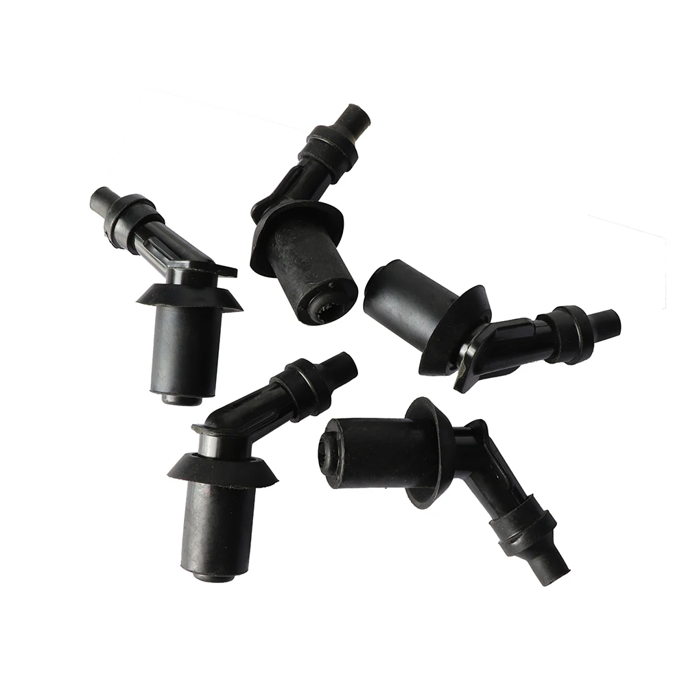 5 Pcs Universal Motorcycle Ignition Spark Plug Cap Moped Scooter Dirt Bike Straddle Type Motorcycle Cub Underbone Spare Parts