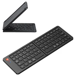 Ultra Slim Foldable Keyboard Portable Bluetooth Keyboard Compatible IOS Android Windows HarmonyOS Smartphone Tablet Laptop PC