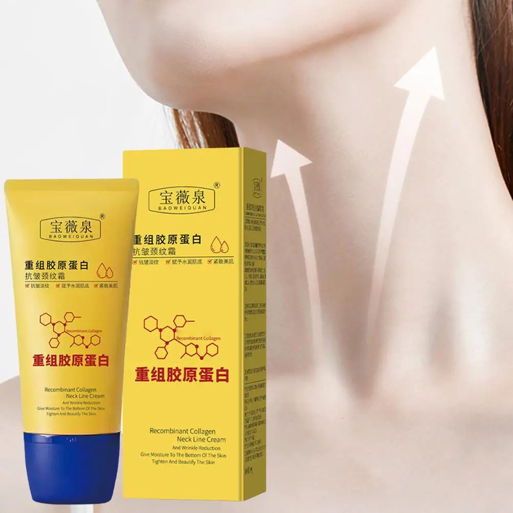 

new Roller Neck Cream Smooth Wrinkle Brighten Tightening Product Moisturizing Cream Essence Care Firming Beauty Skin Shape R4O2