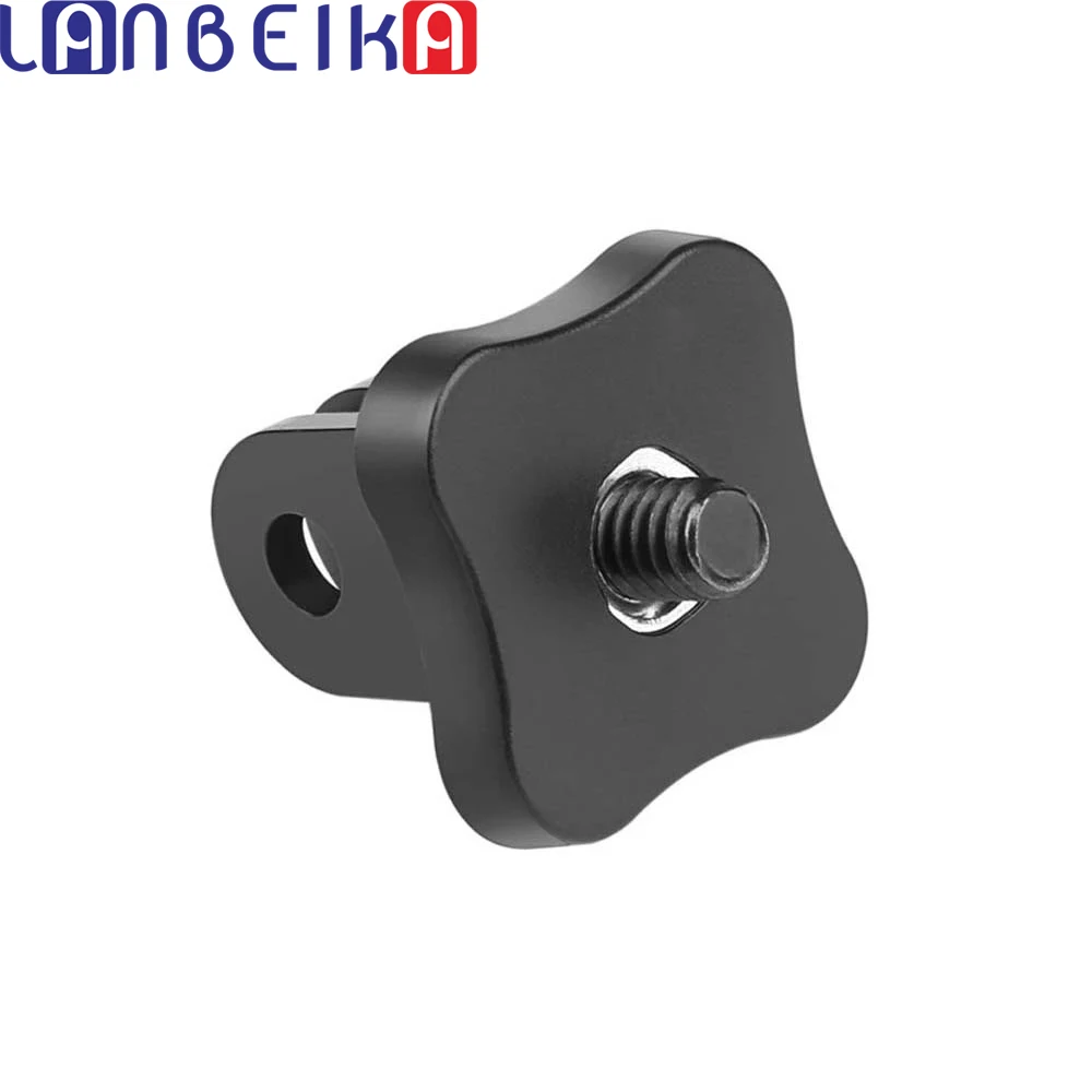 LANBEIKA Mini Tripod Convert Mount to Quick-Release Adapter Monopod With 1/4 Screw Thread For GoPro Hero 13 12 11 10 9 SJCAM DJI