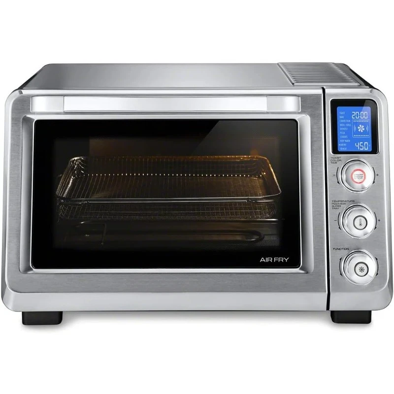 10-in-1 Digital AirFryer ,True Convection Toaster Oven with internal light, Grills, Broils, Bakes, Roasts, Reheats, preset