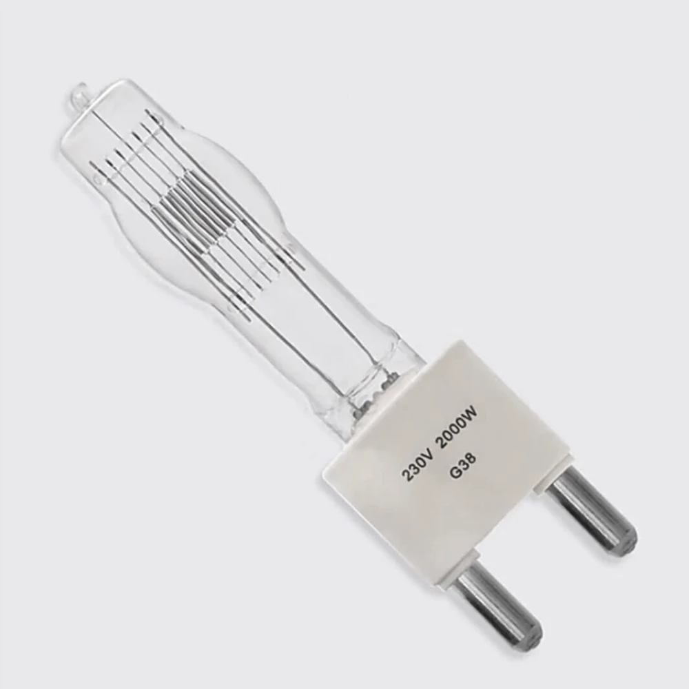 G38สำหรับสตูดิโอถ่ายภาพ2000W โคมไฟ220V 3200K หลอดไฟทังสเตนสีขาวอบอุ่นสำหรับเฟรสเนลไฟสปอร์ตไลท์แสงอย่างต่อเนื่อง