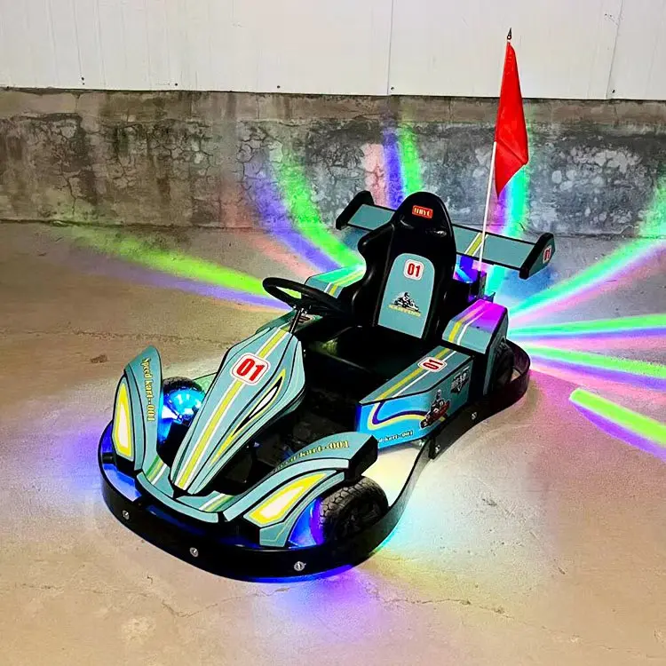 High Attendance Indoor Amusement Play Ground Park Kiddie Rides Go Cart with Light Battery Remote Bumper Cars for Sale