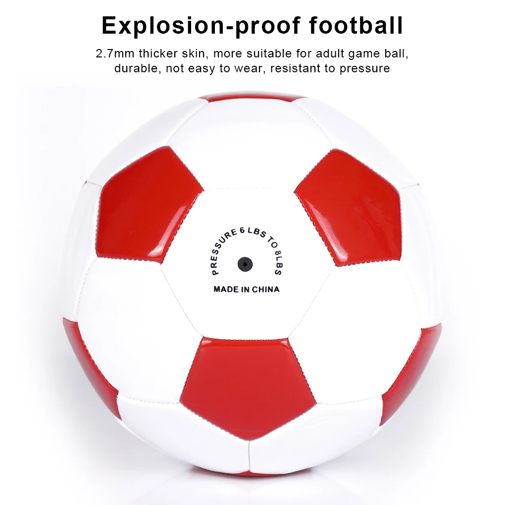 

Size 5 Adults Soccer Leather Outdoor Playground Portable Football Playing Beginner Professional Sports Ball Replacement