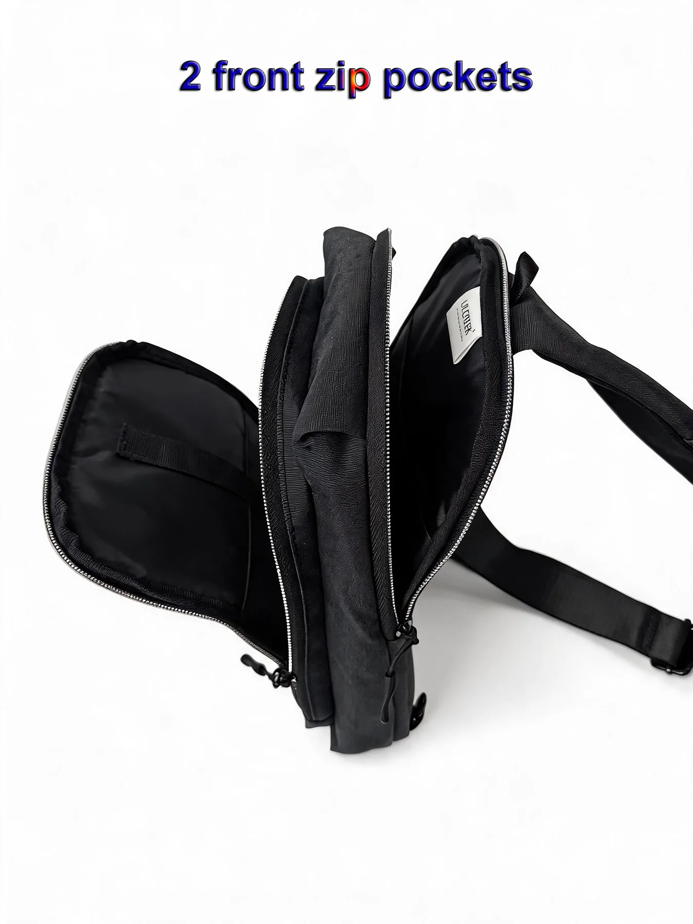 Anti-theft Crossbody Bag for Women Men Recycled PET 11 inch Small Sling Bags Outdoor Travelling Waist Bag Lightweight Chest Pack