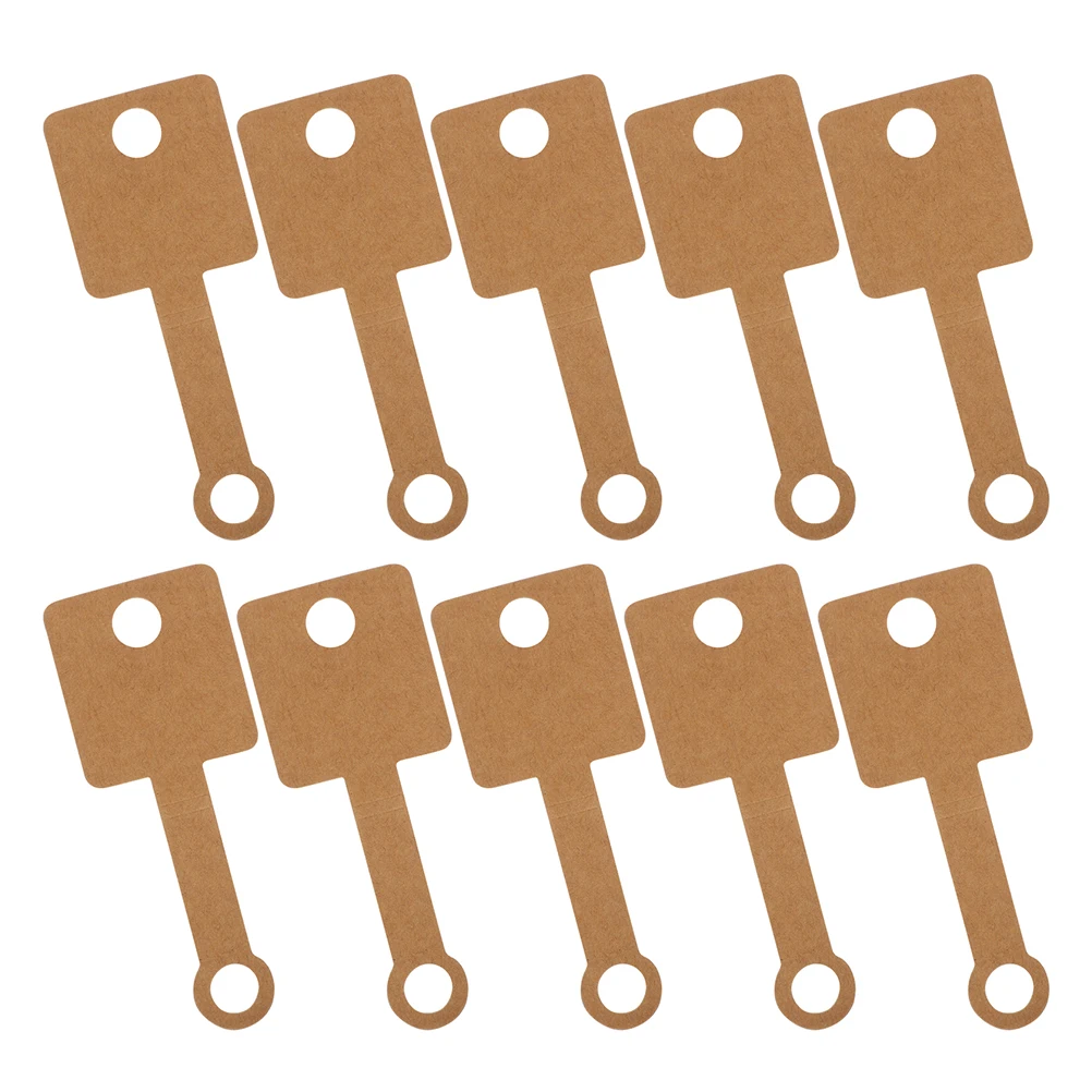 

50pcs Self-Adhesive Foldable Jewelry Tags for Necklaces Earrings Bracelets Black Blank Display Cards Lightweight Durable Easy to
