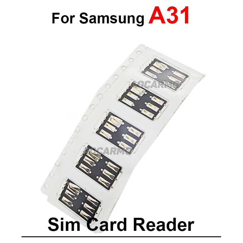 SIM Tray Card Reader Inside Connector For Samsung Galaxy A31 Replacement Parts