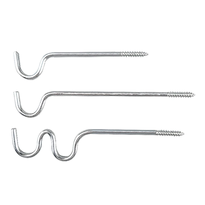 6Pieces Single Curtain Rod Bracket Curtain Rod Hooks Simple Curtain Rod Bracket