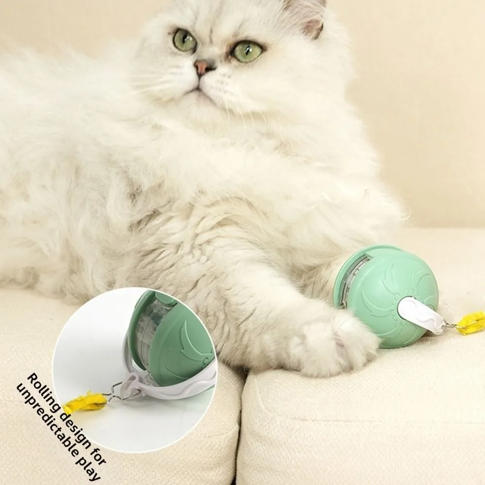 

Creative Infrared Automatic Rolling Ball Bite-resistant Voice Alert Cat Infrared Interactive Ball with Imitate Mouse Low-Noise