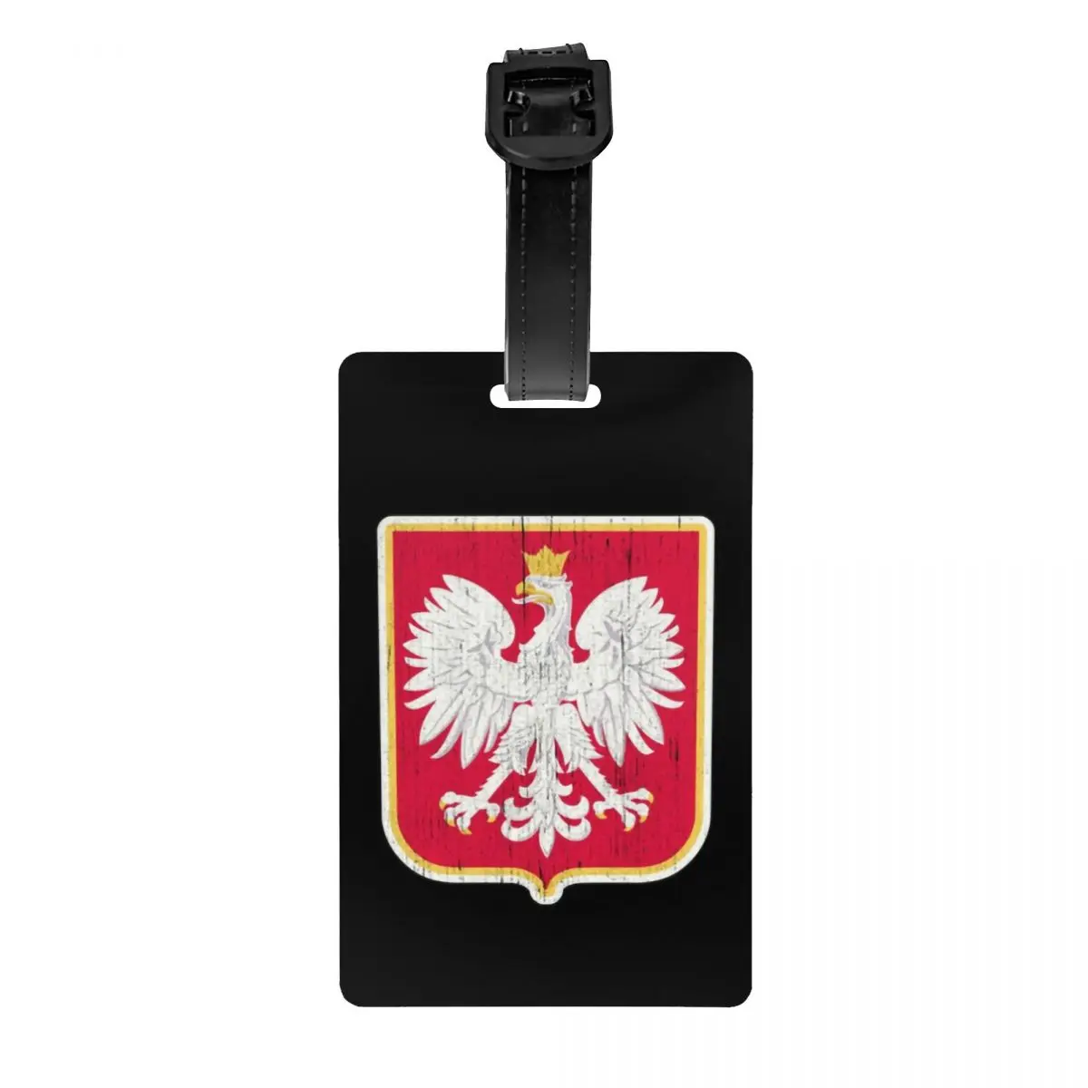 Custom Polska Polska Polish Coat Of Arms Eagle etichetta per bagagli protezione della Privacy bandiera della polonia etichette per bagagli etichette per borse da viaggio valigia